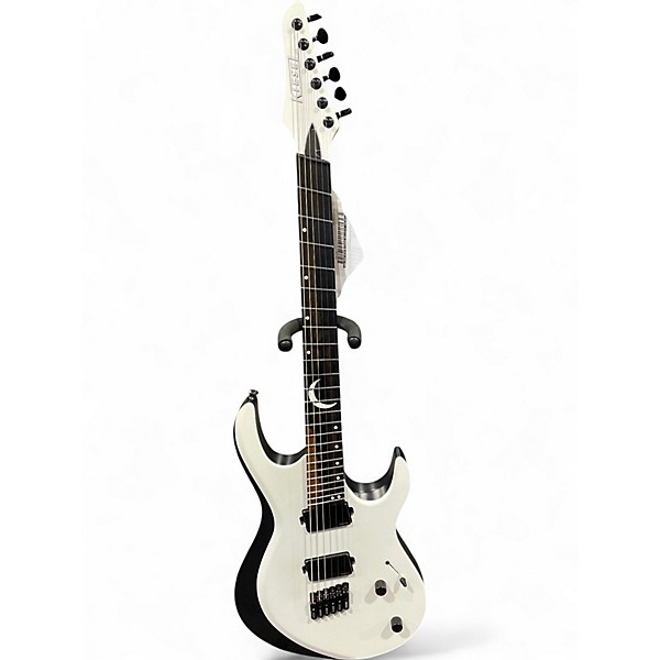 Used Kiesel CUSTOM ARIES Black and White Solid Body Electric Guitar