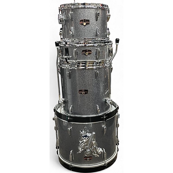Used TAMA 4 Piece Imperialstar Silver Sparkle Drum Kit