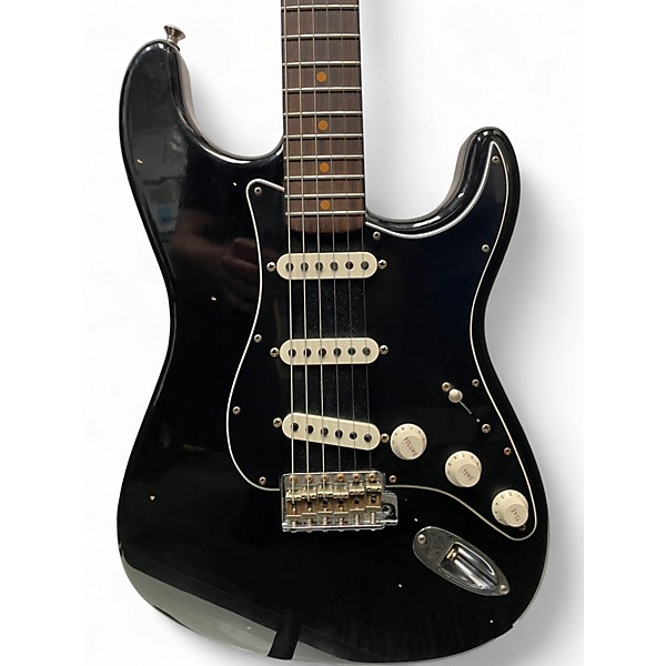 Used Fender Custom Shop Postmodern Strat Journeyman Relic Aged Black Solid Body Electric Guitar