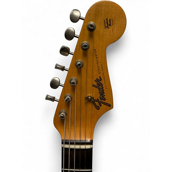 Used Fender Custom Shop Postmodern Strat Journeyman Relic Aged Black Solid Body Electric Guitar