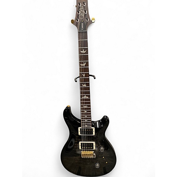 Used 2019 PRS CUSTOM 24 1O TOP Charcoal SMOKEBURST Solid Body Electric Guitar