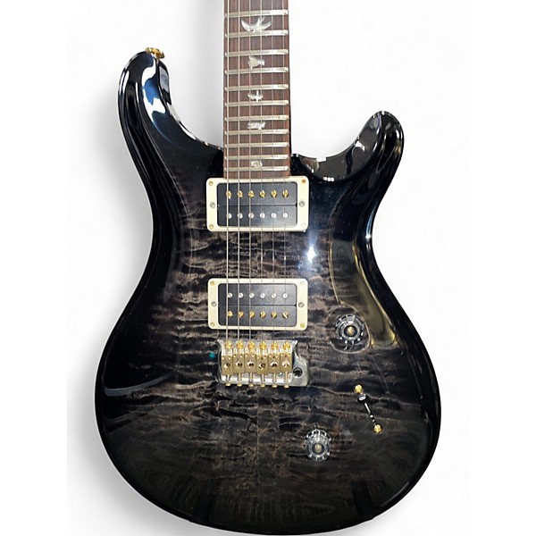 Used 2019 PRS CUSTOM 24 1O TOP Charcoal SMOKEBURST Solid Body Electric Guitar