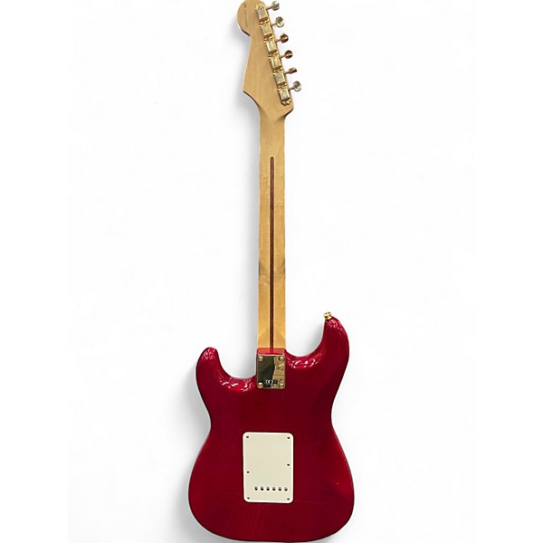 ギター Fender deluxe Players Stratocaster Used Fender Deluxe Player's Stratocaster Crimson Red Trans