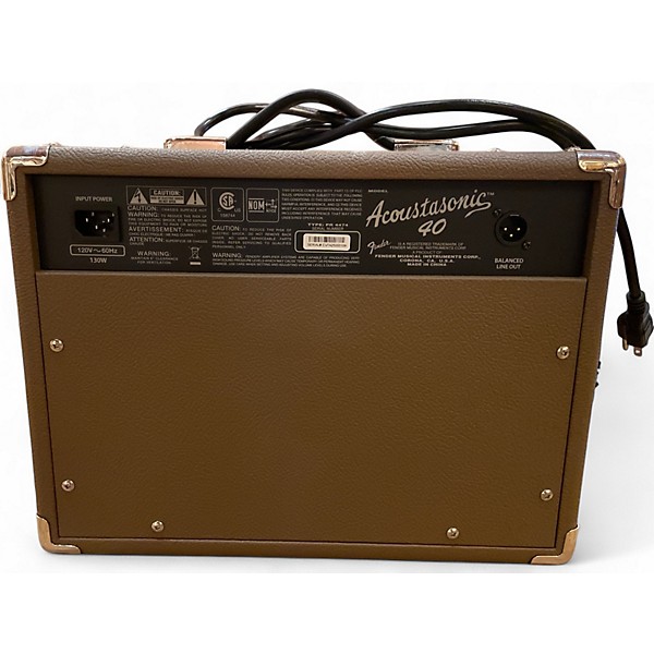 Used Fender Acoustasonic Jr 40W Acoustic Guitar Combo Amp
