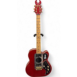 Vintage 1990s Burns STEER  RED Hollow Body Electric Guitar