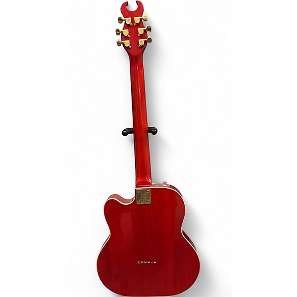 Vintage 1990s Burns STEER  RED Hollow Body Electric Guitar