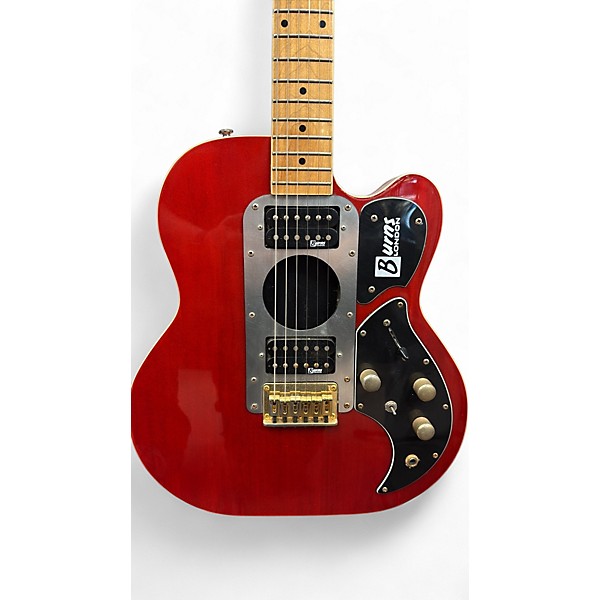 Vintage 1990s Burns STEER  RED Hollow Body Electric Guitar