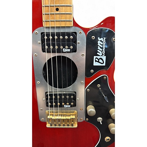 Vintage 1990s Burns STEER  RED Hollow Body Electric Guitar