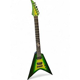 Used Solar Guitars V2.6 FLAME LIME BURST Solid Body Electric Guitar