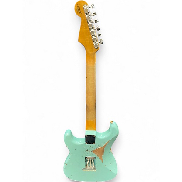 Used Fender 64 L-SERIES STRAT HREL Daphne Blue Solid Body Electric Guitar