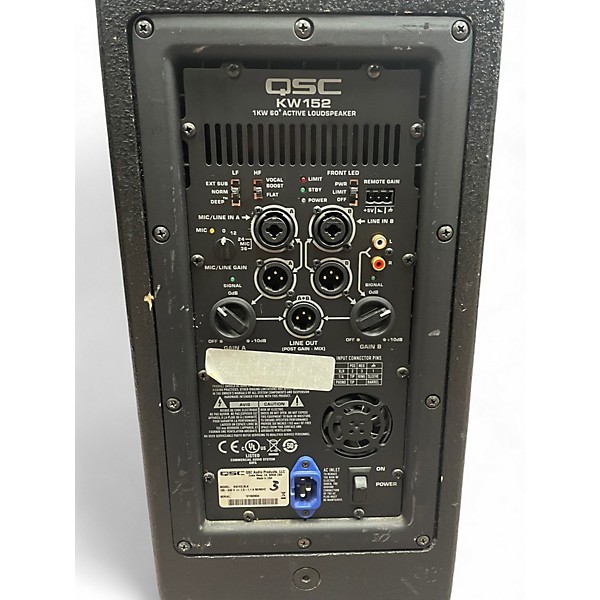Used QSC KW152 15In 2-Way Powered Speaker