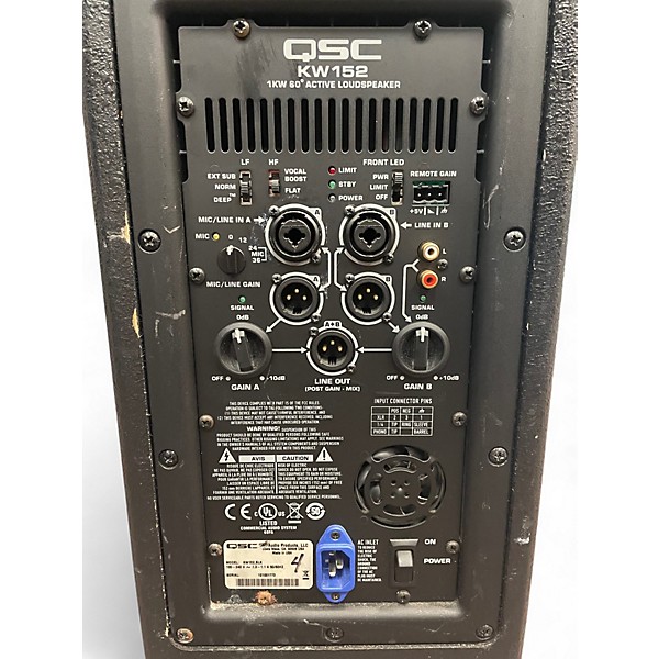 Used QSC KW152 15In 2-Way Powered Speaker
