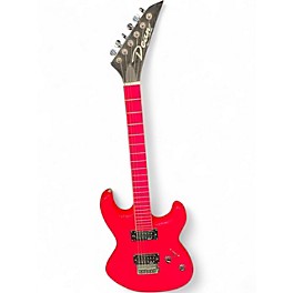 Used Dean Custom Zone FLORESCENT PINK Solid Body Electric Guitar