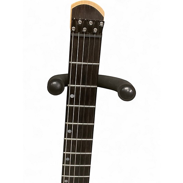 Used Harley Benton Dullahan-AT 24 Transparent Black Solid Body Electric Guitar