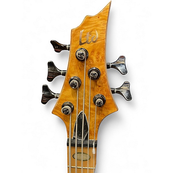 Used ESP LTD RB1005 5 String Trans Orange Electric Bass Guitar
