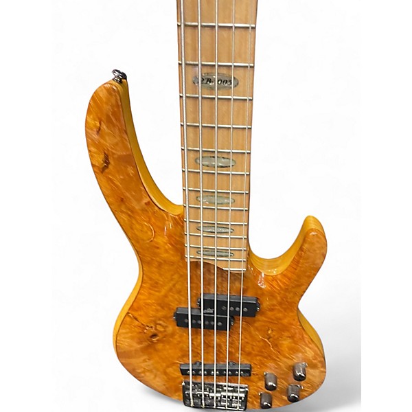 Used ESP LTD RB1005 5 String Trans Orange Electric Bass Guitar