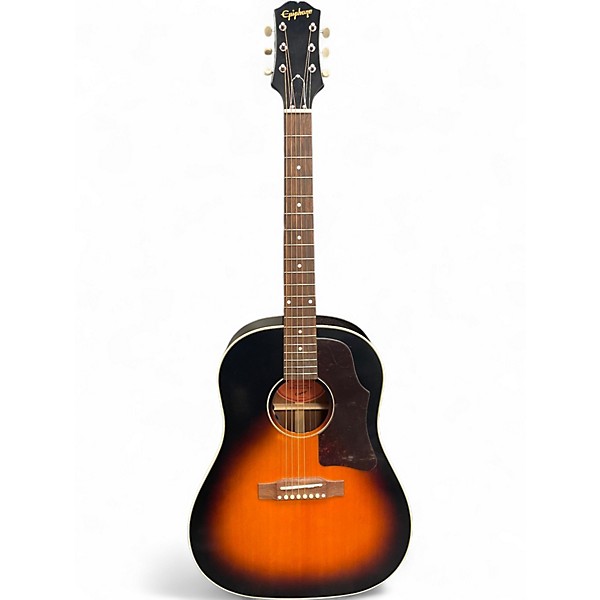 Used Epiphone J45 2 Color Sunburst Acoustic Electric Guitar