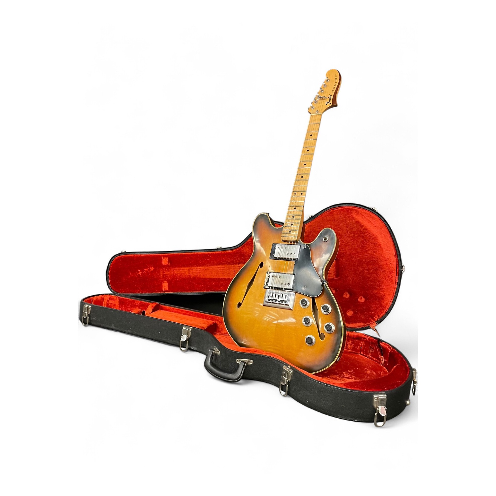 Vintage 1974 Fender Starcaster 2 Color Sunburst Hollow Body