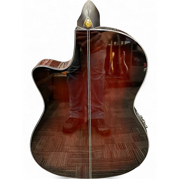 Used Ibanez GA35TCE Brown Burst Classical Acoustic Guitar