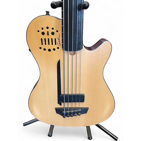 Used Godin A5 Ultra 5 String Natural Acoustic Bass Guitar