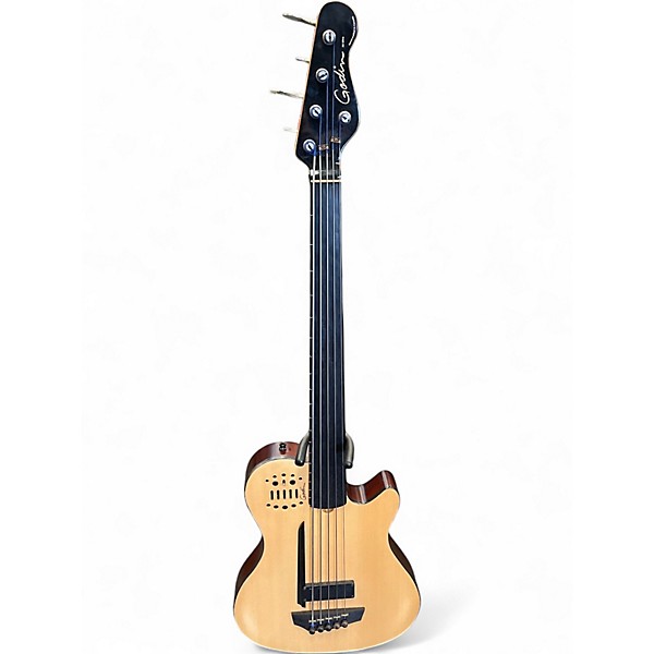 Used Godin A5 Ultra 5 String Natural Acoustic Bass Guitar
