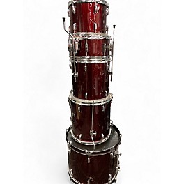 Used Pearl 5 Piece ROADSHOW RED Drum Kit