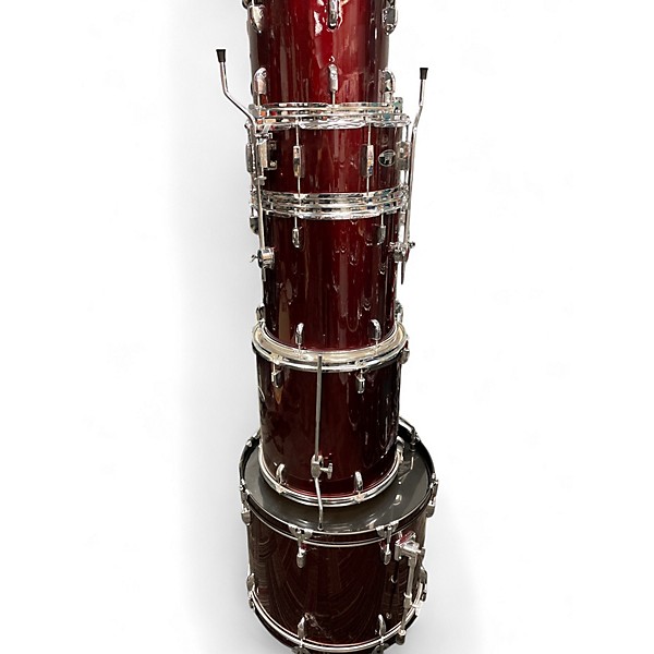 Used Pearl 5 Piece ROADSHOW RED Drum Kit