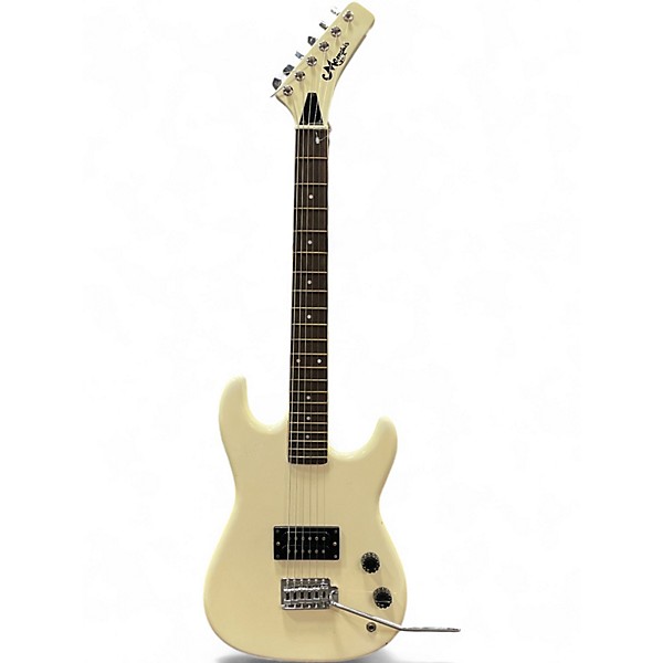 Used 1970s Memphis S Style Alpine White Solid Body Electric Guitar