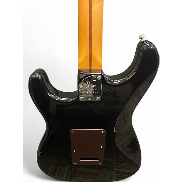 Used 2021 Fender American Professional II Stratocaster Black Solid Body Electric Guitar