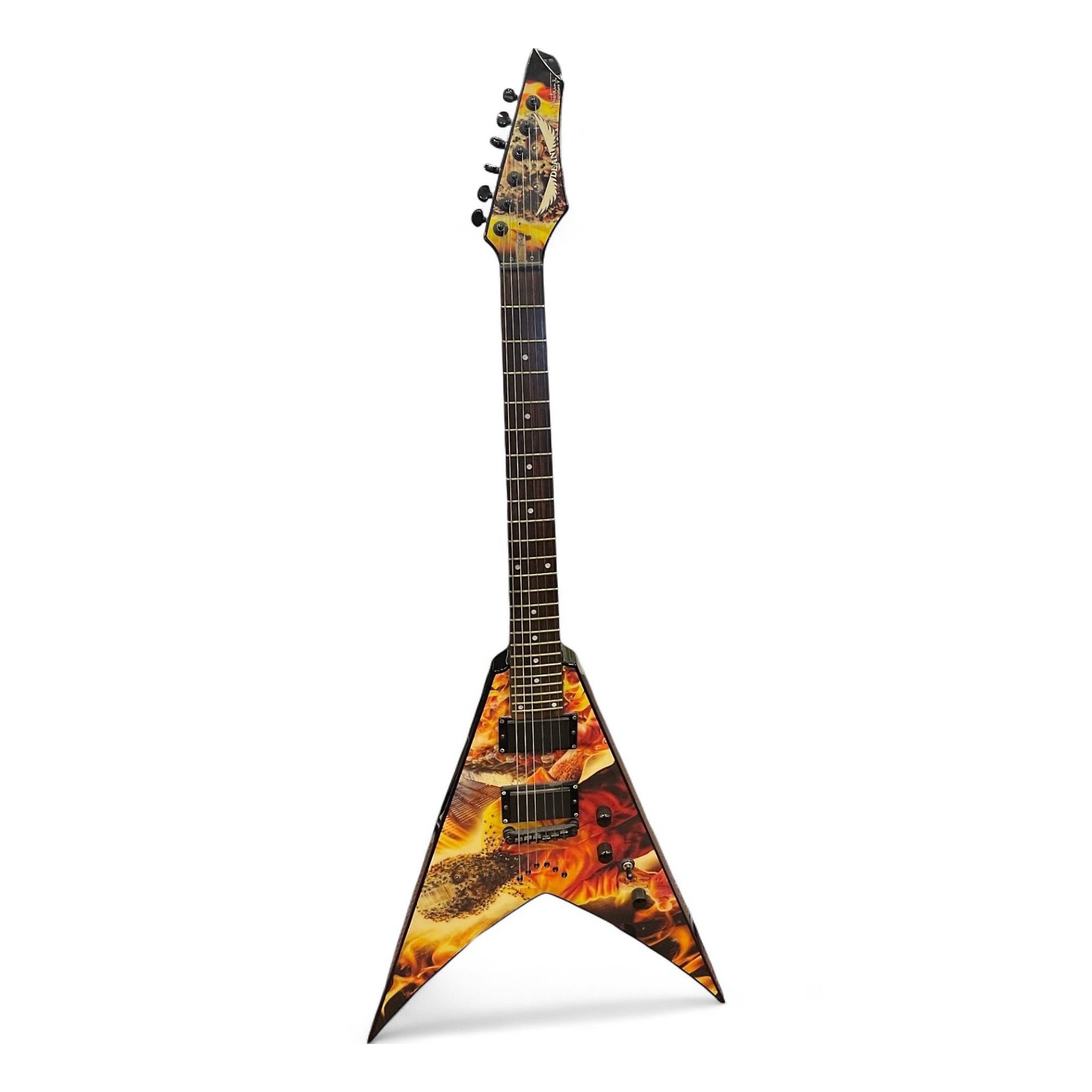 Used Dean Dave Mustaine VMNT V End Game Black Solid Body