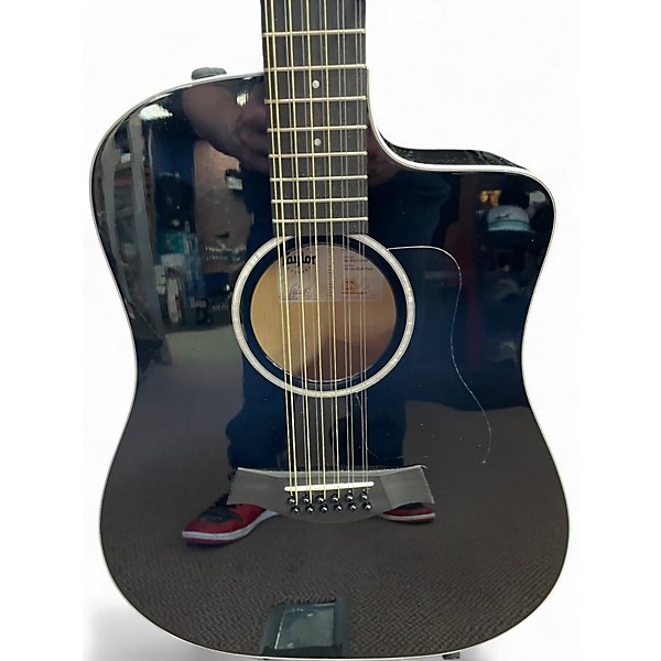 Used Taylor 250-CE-BLK Plus Black 12 String Acoustic Guitar