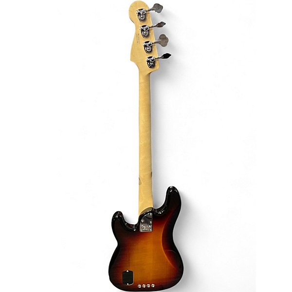 Used 2019 Fender American Elite Precision Bass 2 Tone Sunburst Electric Bass Guitar