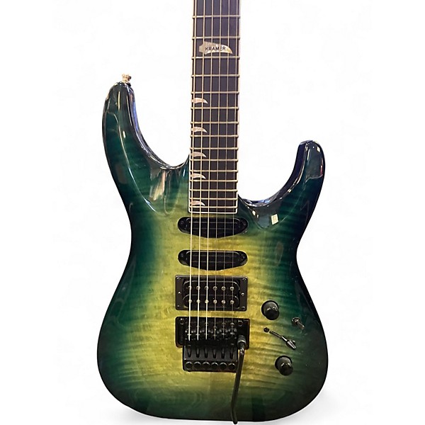 Used Kramer SM-1 Trans Green Solid Body Electric Guitar