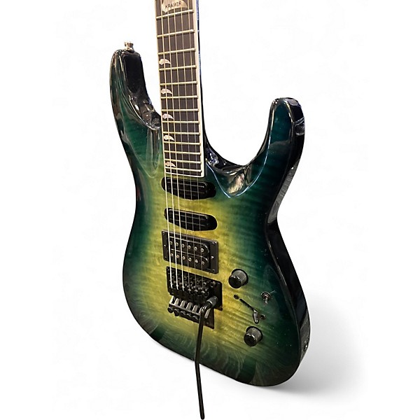 Used Kramer SM-1 Trans Green Solid Body Electric Guitar