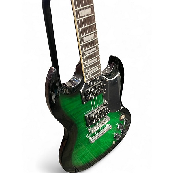 Used Firefly fflgs Green Solid Body Electric Guitar