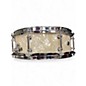 Used SJC 5X13 Custom Maple  Aged White Marine Pearl Drum