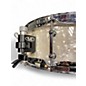 Used SJC 5X13 Custom Maple  Aged White Marine Pearl Drum