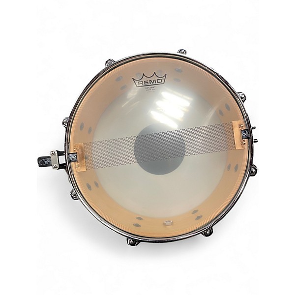 Used SJC 5X13 Custom Maple  Aged White Marine Pearl Drum