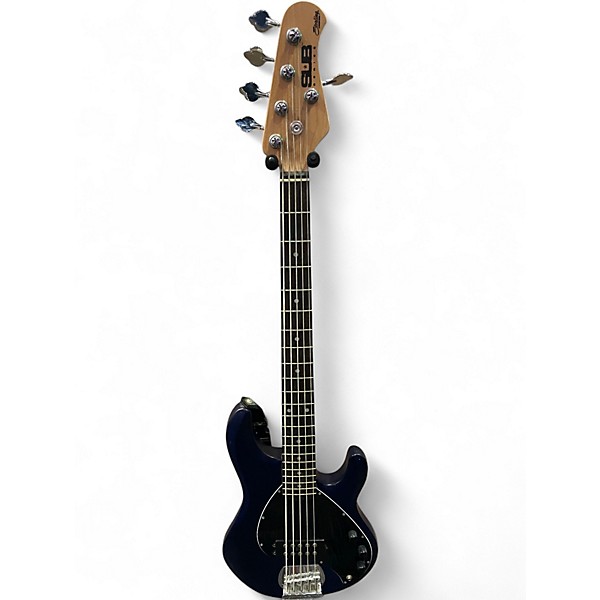 Used Sterling by Music Man SUB RAY5 NAVY BLUE Electric Bass Guitar