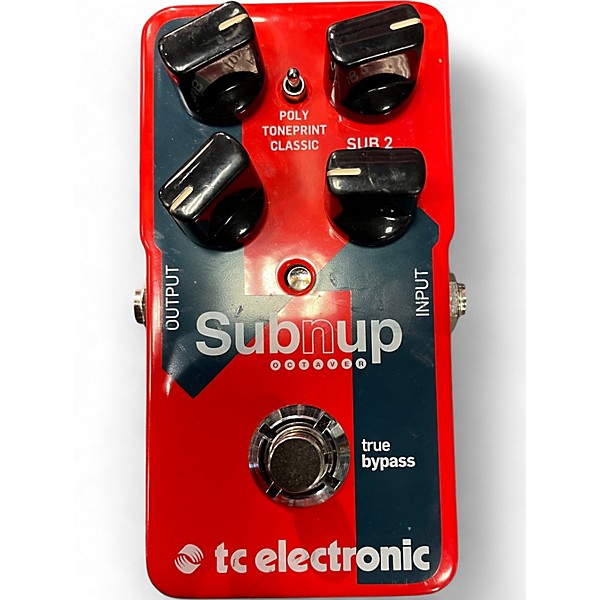 Used TC Electronic Sub N Up Octaver Effect Pedal