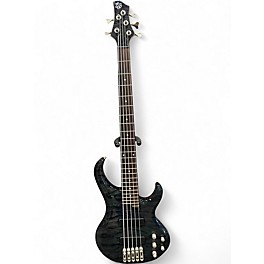 Used Ibanez BTB405e 5 String Trans Gray Electric Bass Guitar