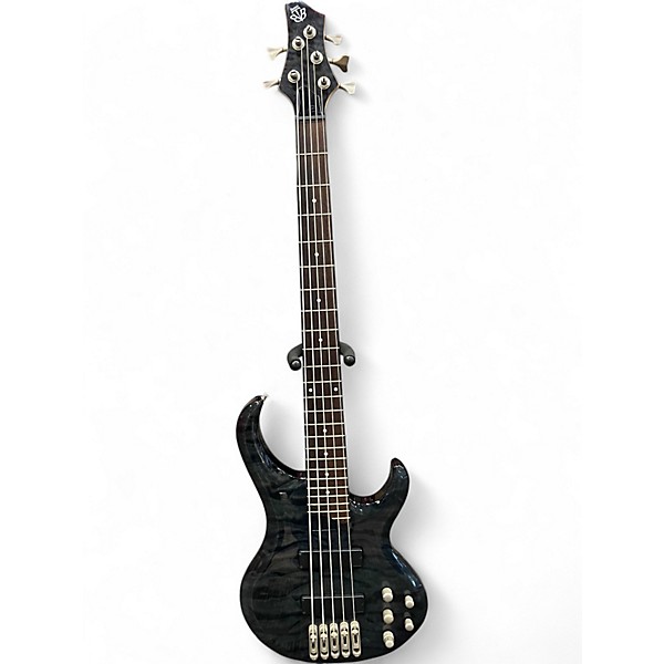 Used Ibanez BTB405e 5 String Trans Gray Electric Bass Guitar