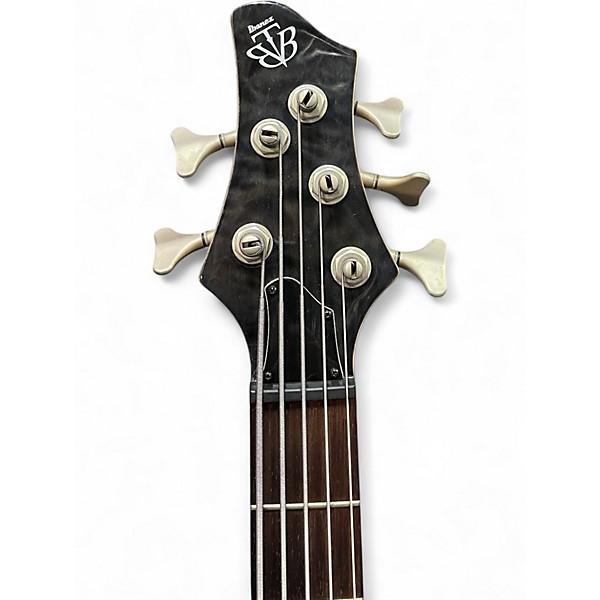 Used Ibanez BTB405e 5 String Trans Gray Electric Bass Guitar