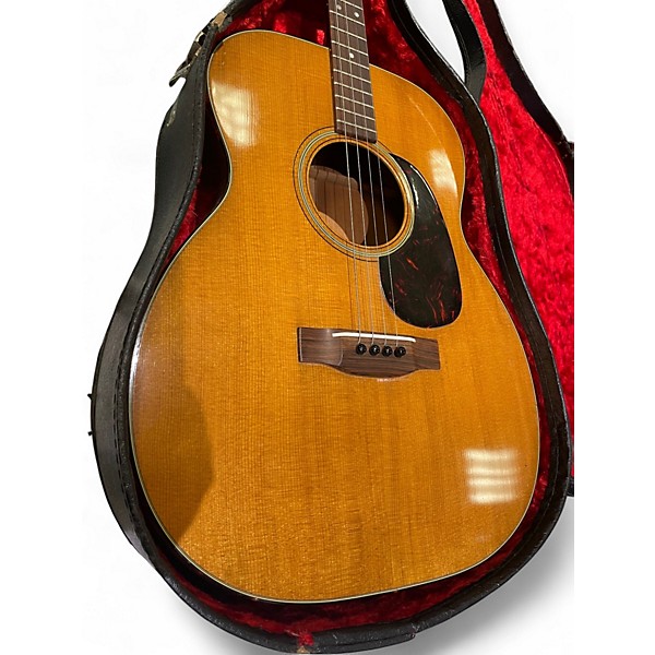 Vintage 1960s Martin 0-18T Natural Acoustic Guitar