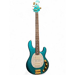 Used Ernie Ball Music Man RETRO STINGRAY 70S SPARKLE GREEN  Electric Bass Guitar