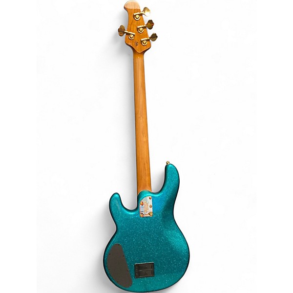 Used Ernie Ball Music Man RETRO STINGRAY 70S SPARKLE GREEN  Electric Bass Guitar