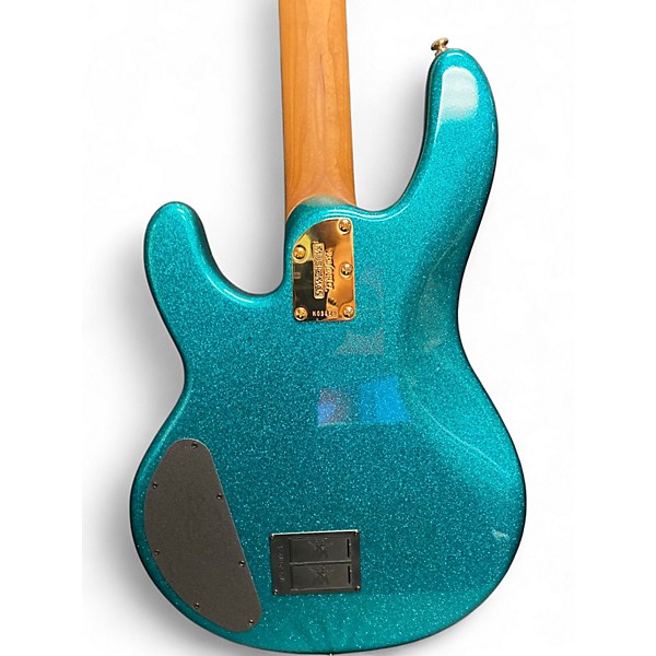 Used Ernie Ball Music Man RETRO STINGRAY 70S SPARKLE GREEN  Electric Bass Guitar