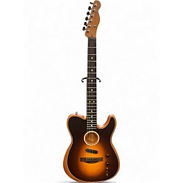 Used Fender Acoustasonic Player Telecaster 3 Tone Sunburst Acoustic Electric Guitar