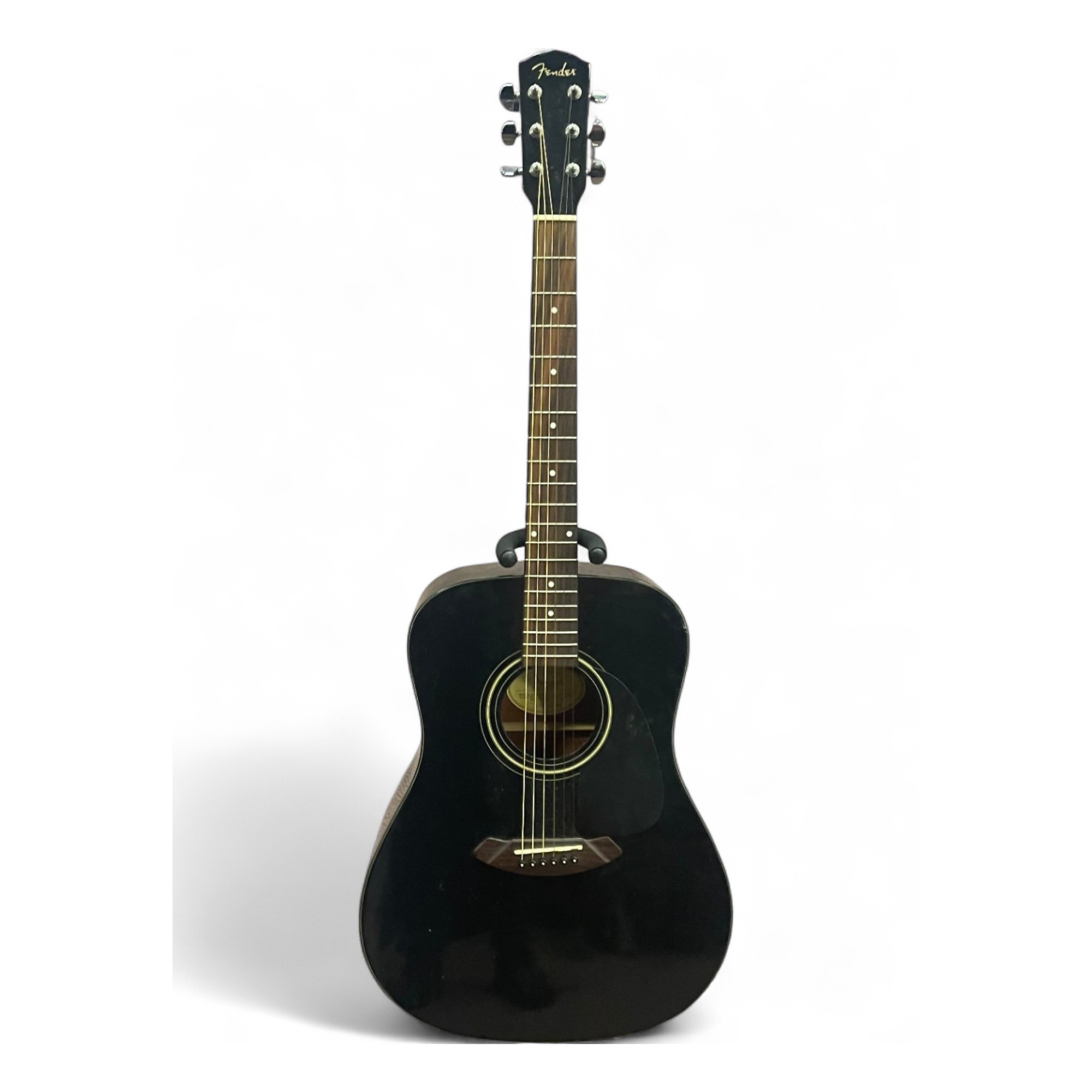 Used Fender CD60 Dreadnought Black Acoustic Guitar Black