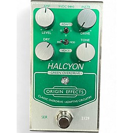 Used Orgin Effects HALCYON GREEN OVERDRIVE Effect Pedal